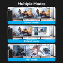 Vention Cotton Braided DP Male to HDMI Female 8K Converter - Black Zinc Alloy Type 0.25M (HFNBC)