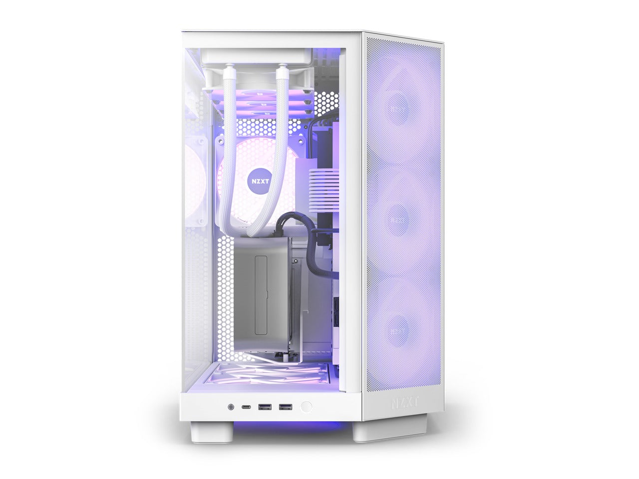 NZXT H6 Flow RGB Compact Dual-Chamber ATX Mid-Tower Airflow Case With RGB Fans