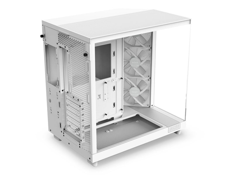 NZXT H6 Flow RGB Compact Dual-Chamber ATX Mid-Tower Airflow Case With RGB Fans