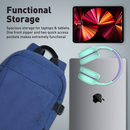 Promate Birger Comfortstyle Laptop Backpack With Large Compartments (Blue)