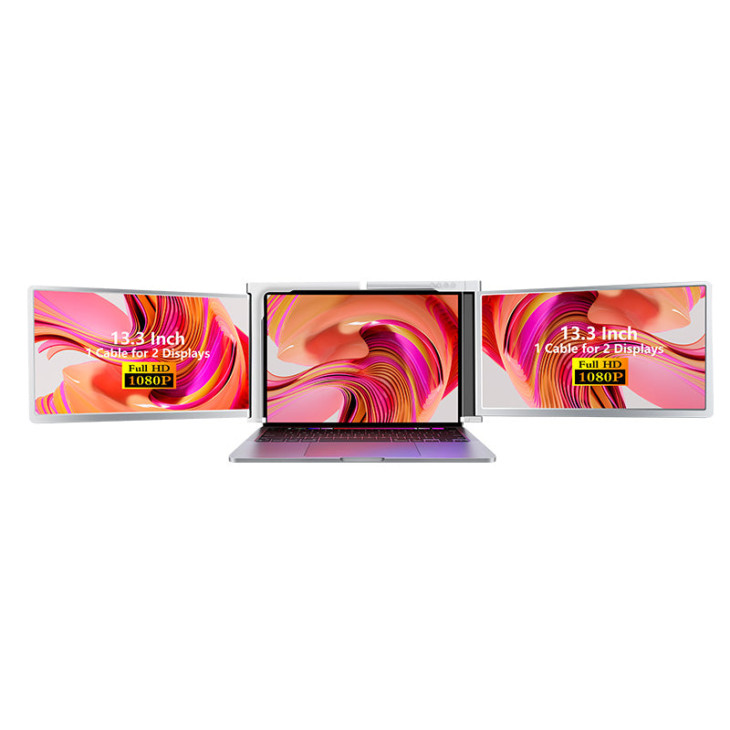 S300 13.3" FHD (1920x1080) IPS Portable Dual Screen Monitor for Notebook Laptop + Sleeve