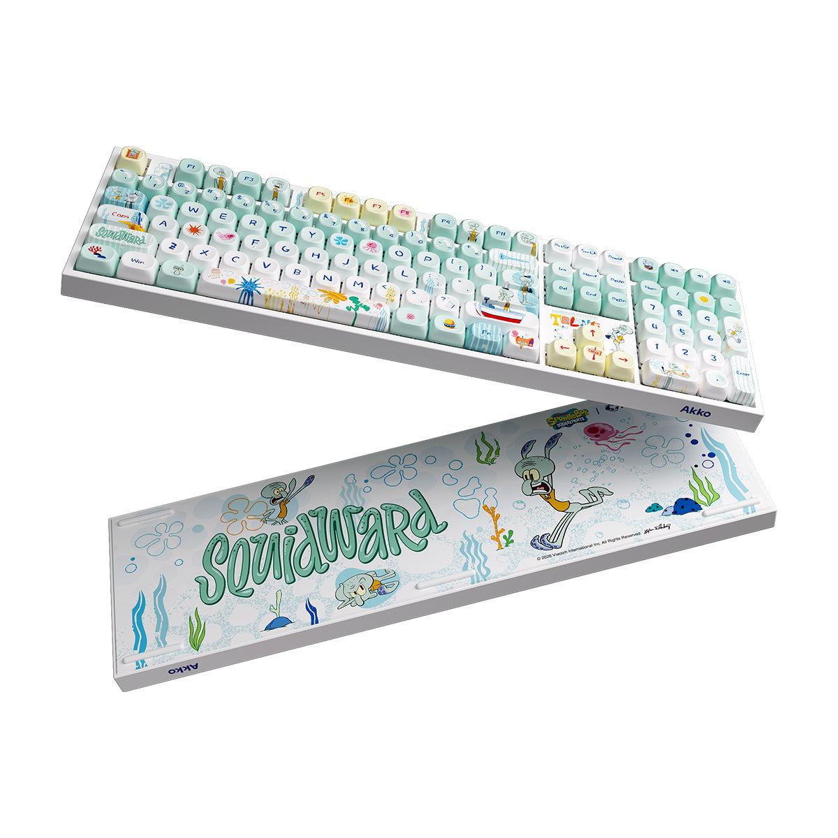 Akko Squidward Tentacles 5108 V5 Multi-Mode RGB Mechanical Keyboard (Akko V3 Piano Pro)