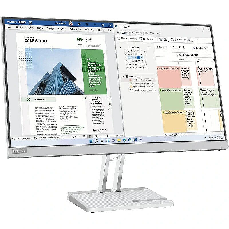 Lenovo L25E-40 67ADKAC4PH 24.5" FHD 75Hz VA Flat Panel LCD Monitor (Cloud Grey)