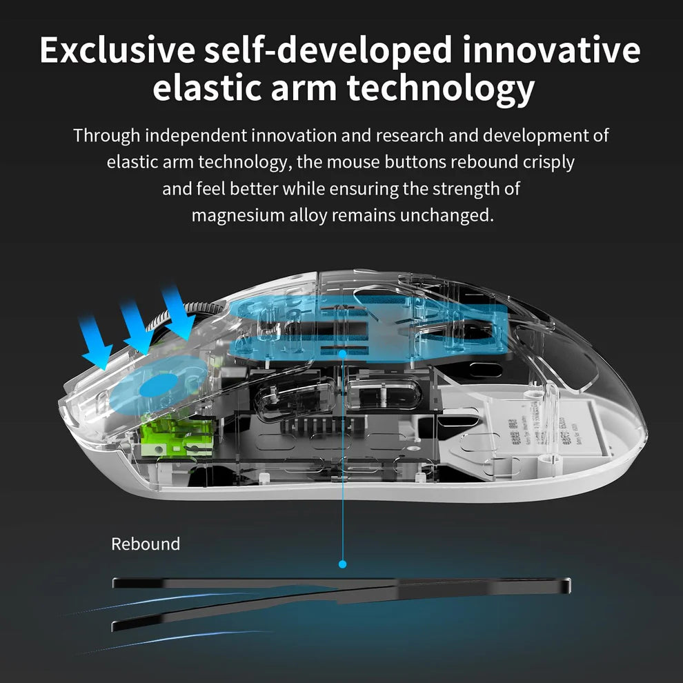 Ajazz AM3 Max Tri-Mode Ultra Lightweight Mouse