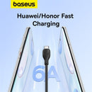 Baseus Pudding Series Fast Charging Cable USB to Type-C 100W 2M (Cluster Black) (P10355703111-B2)