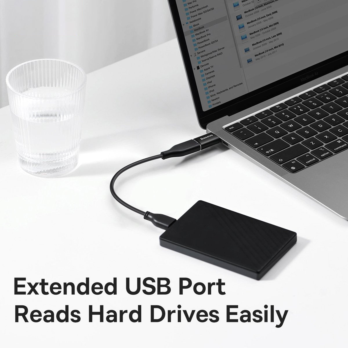 Baseus Ingenuity Series Mini OTG Adapter Type-C to USBA 3.1 (Black) (ZJJQ000001)