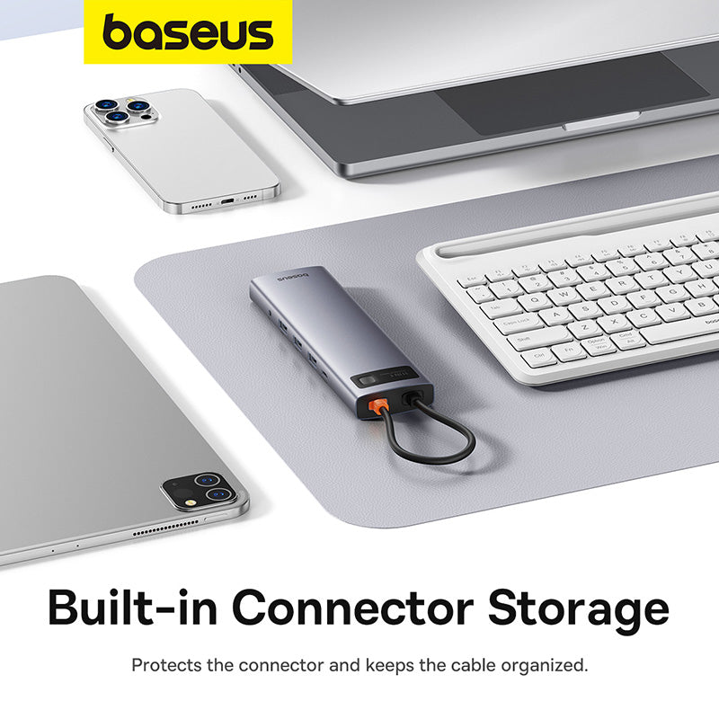 Baseus Metal Gleam Series 11-Port Hub USB-C to HDMI 4K@60Hz + VGA + 3xUSB 3.0 + USB 2.0 + USB-C PD