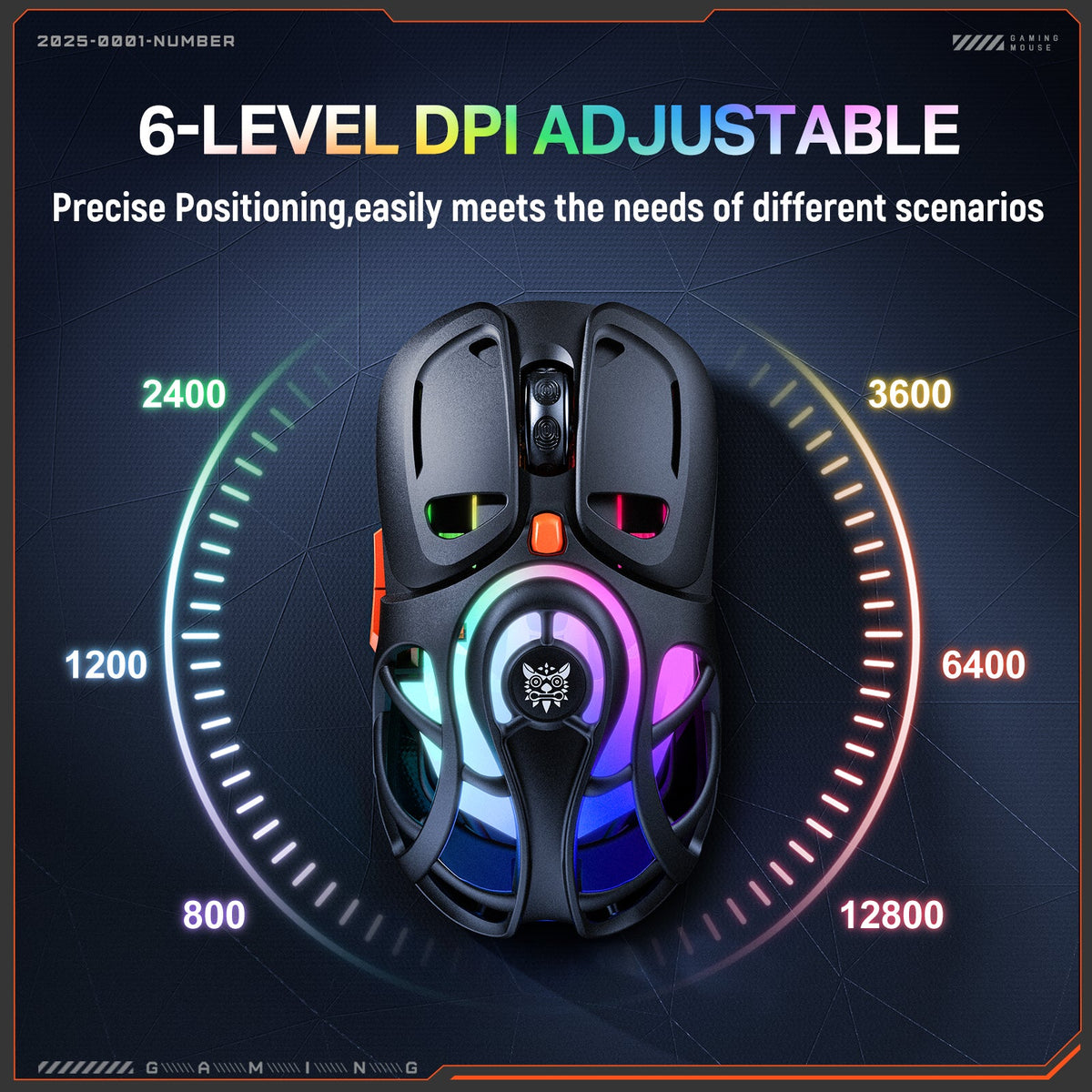 Onikuma DM02 Tri-Mode RGB Wireless Gaming Mouse | DataBlitz