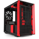 NZXT H210 Mini-ITX Case with Tempered Glass (Matte Black/Red) (CA-H210B-BR)