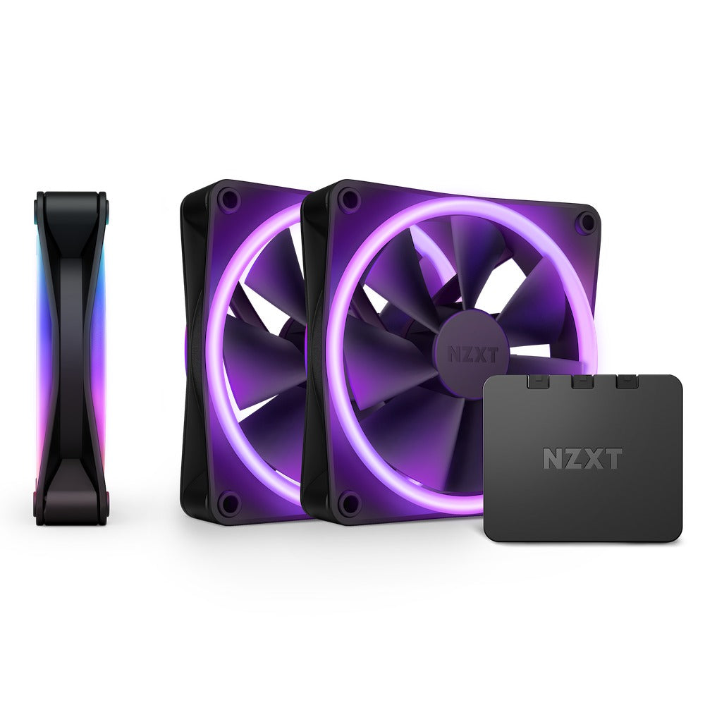 NZXT F120 RGB Duo Triple Pack Fans 1200MM With RGB Controller