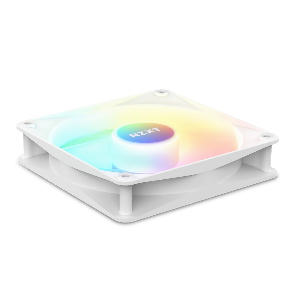 NZXT F140 RGB Core 140MM Hub-Mounted RGB Fan (Matte White)