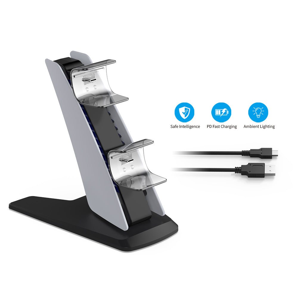 Dobe Dual Charging Dock for PS5 Dualsense Controllers (TP5-0585S)