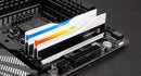 G.Skill Trident Z5 RGB 32GB (2X16GB) DDR5 Intel XMP 6000MHZ CL36-36-36-96 1.35V Desktop Memory (Matte White) (F5-6000J3636F16GX2-TZ5RW)