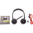 Jabra Evolve 75 SE Link 380A MS Stereo Noise-Canceling Wireless Headset (Black)