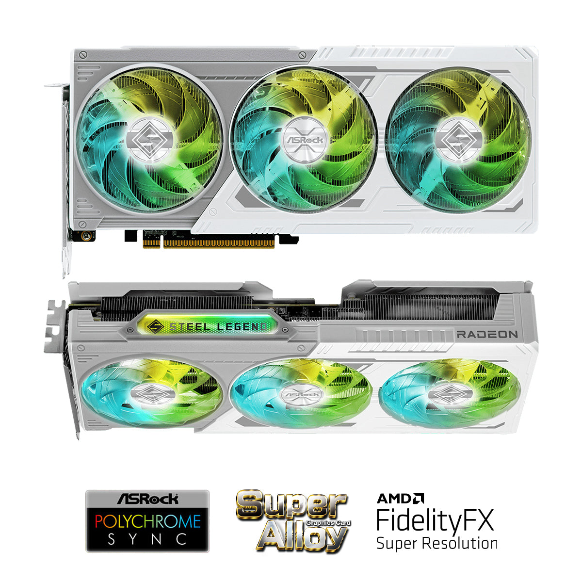 ASRock AMD Radeon RX 9060 XT Steel Legend
