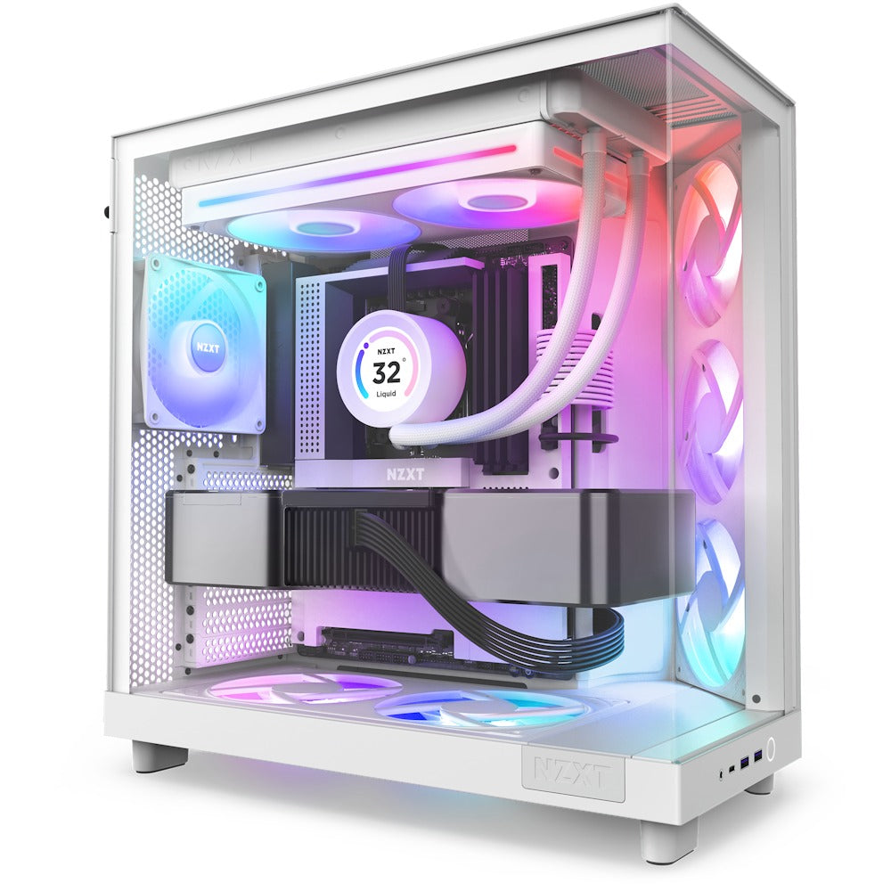 NZXT F280 RGB Core 280mm Single-Frame RGB Fan Unit (Matte Black, Matte White)