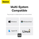 Baseus UltraJoy Series 4-Port Hub USB-C to 4xUSB 3.0 (Space Grey) (B0005280A813-03)