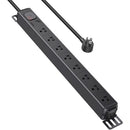 Ugreen 8-Outlet Rack Mount PDU Surge Protector (Black) (S111/25354)