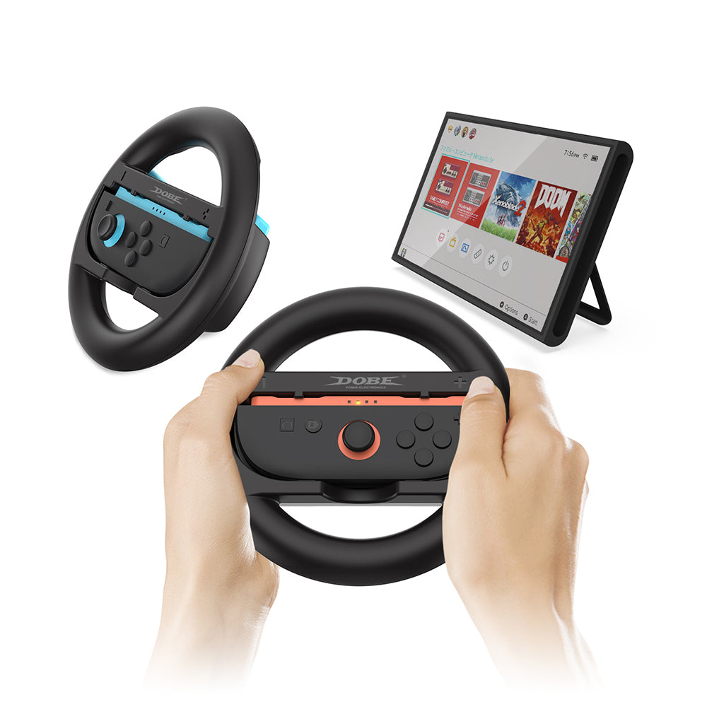 Dobe Controller Steering Wheel Circle Grip for Nintendo Switch 2 Joy-Pad (Black