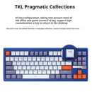 Ajazz QS87 RGB Tri-Mode 87-Keys Aluminum CNC Case Gasket-Mounted Hot-Swappable Mechanical Keyboard