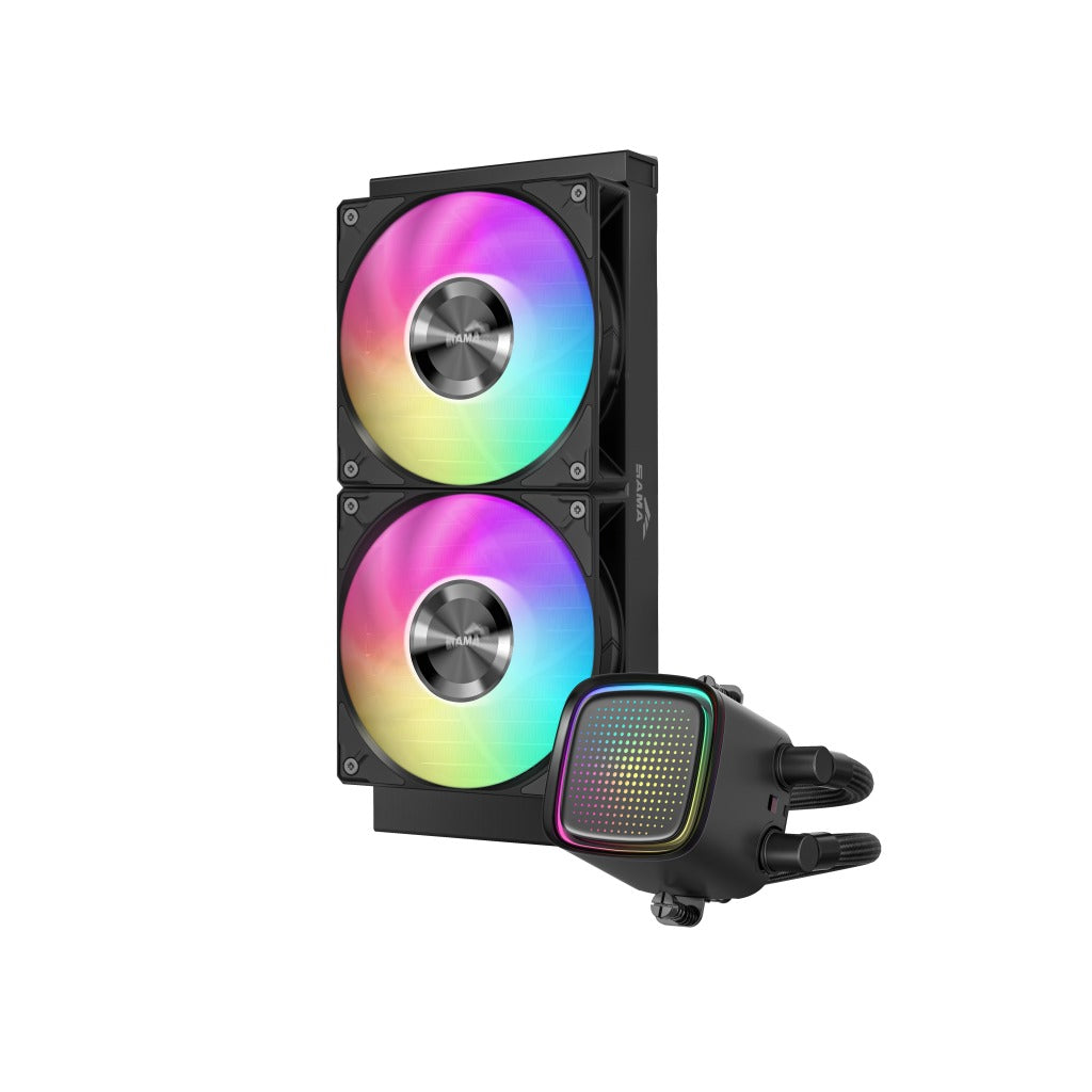 Sama L50 240mm AIO ARGB Liquid CPU Cooler with Dot-Matrix