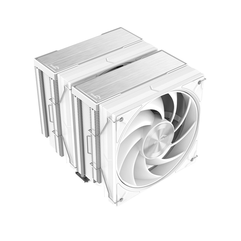 Sama A60 Dual Tower with 2x120mm Fans CPU Cooler (White) (A60-WHWNNXOX-G)