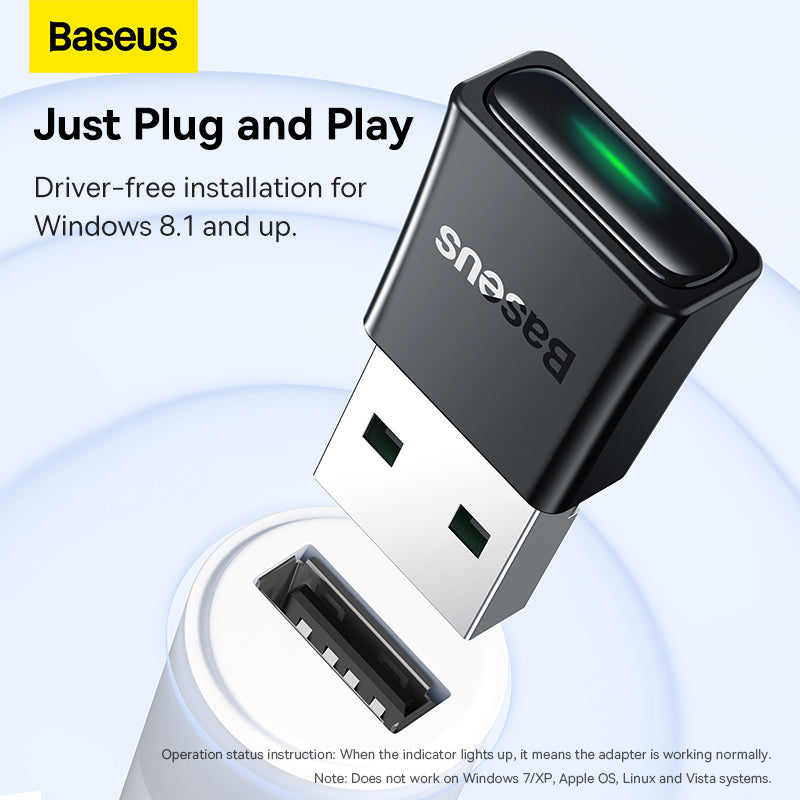 Baseus BA07 Mini Wireless Adapter (Black) (ZJBA010001)