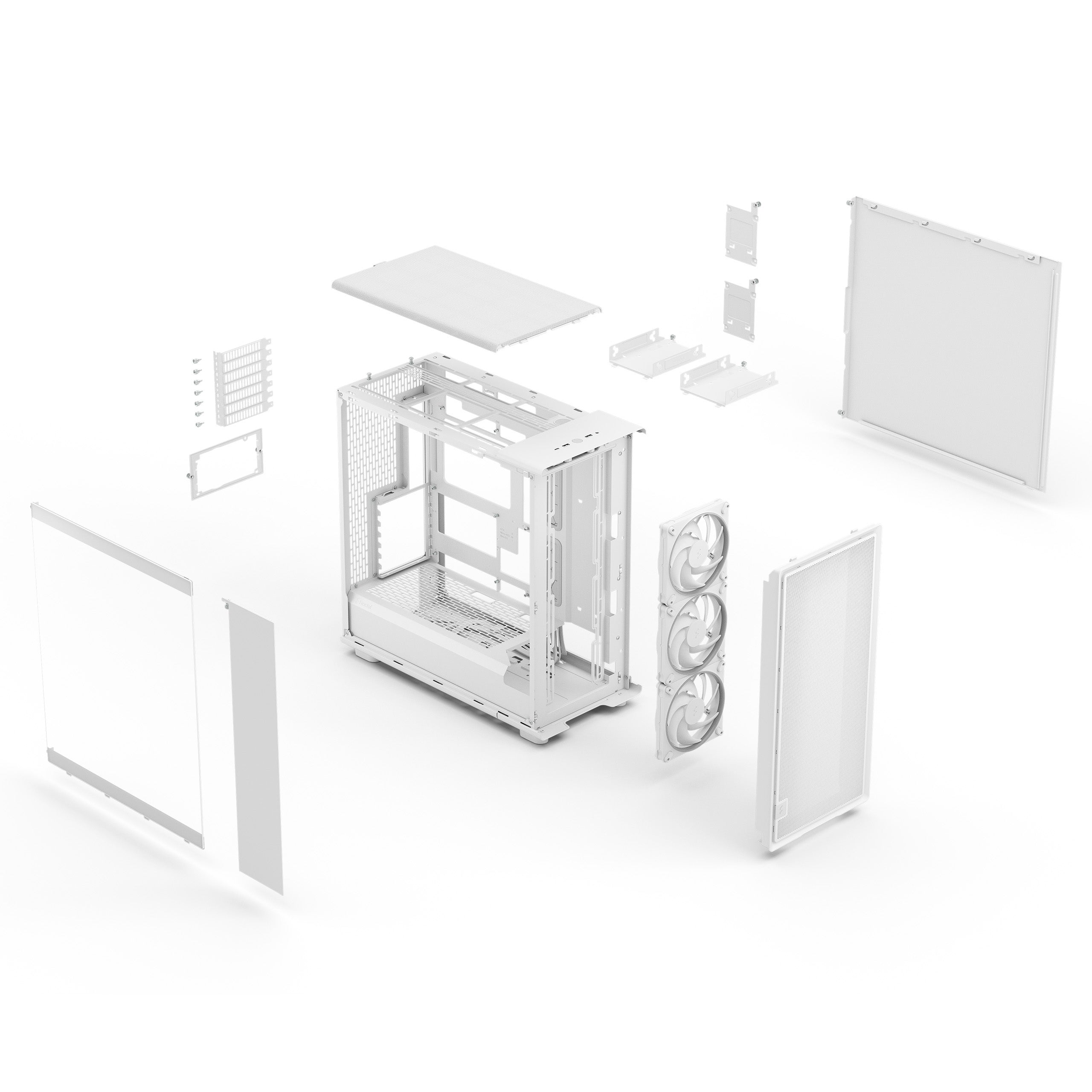 Fractal Design Epoch XL Computer Case (RGB White TG Clear Tint) (FD-C-EPO1X-05)