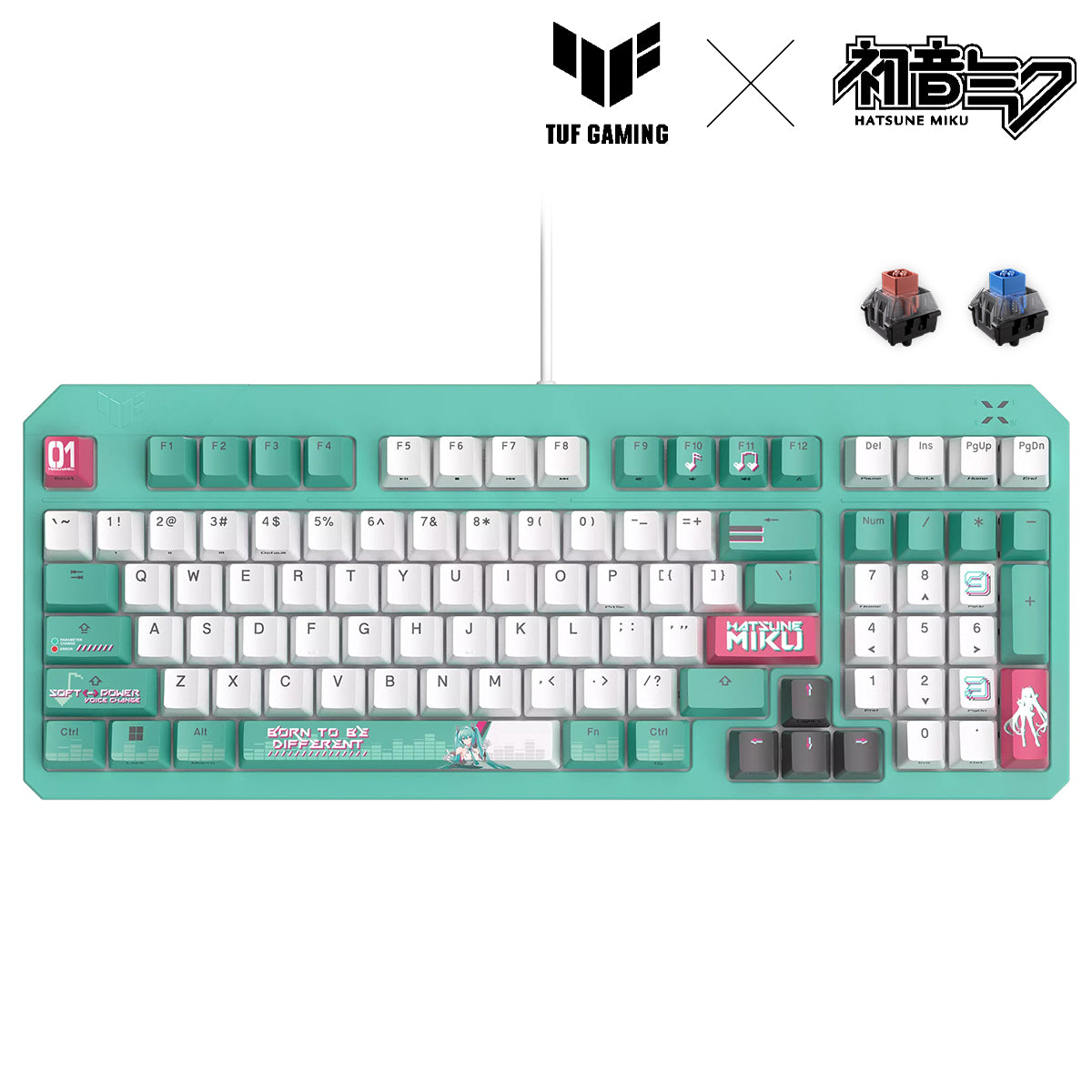 Asus TUF Gaming K3 Gen II Hatsune Miku Ed. Keyboard | DataBlitz