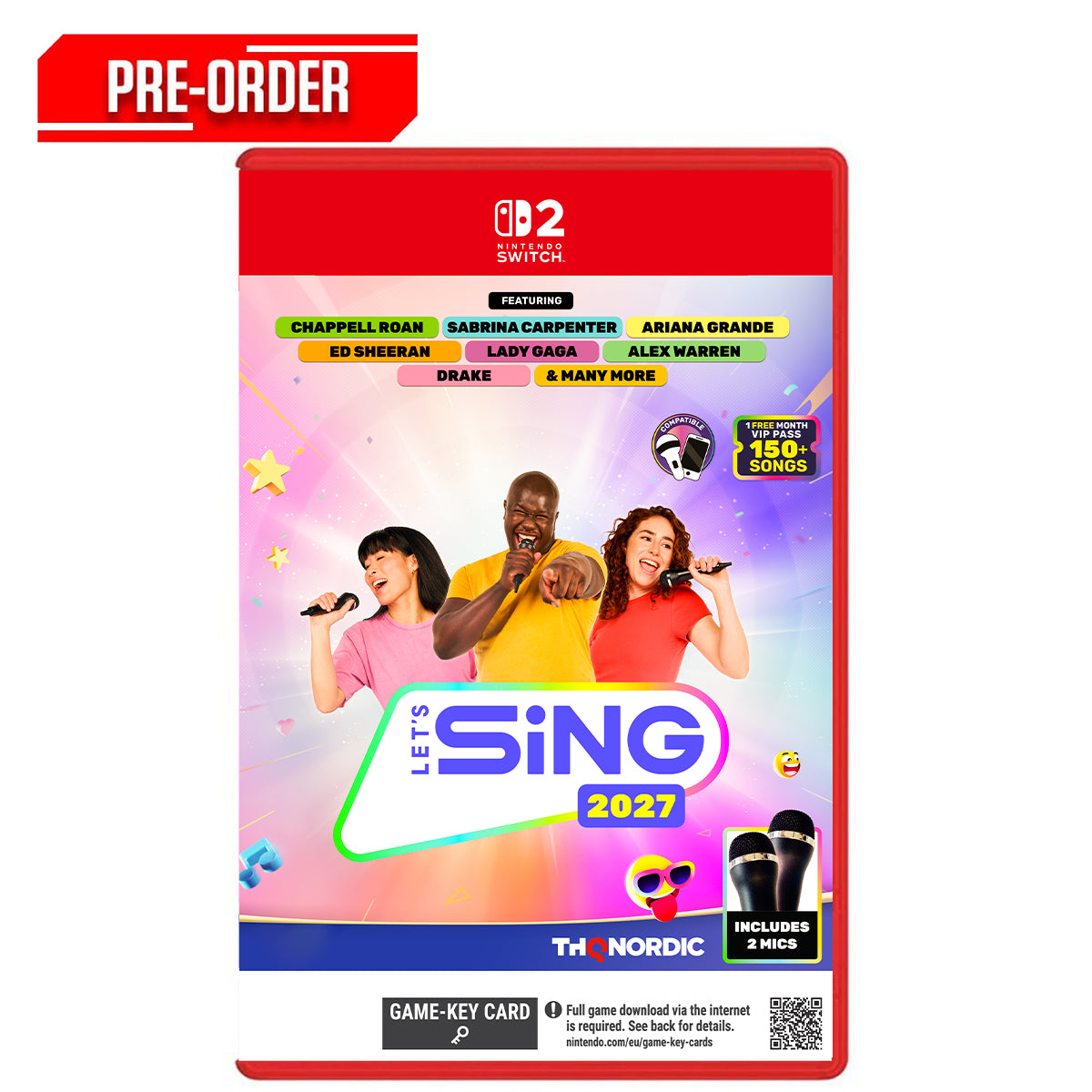 Nintendo Switch 2 Lets Sing 2027 2 Mic Bundle (Game-Key Card) Pre-Order Downpayment