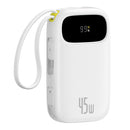 Baseus QPow 3 Digital Display Fast-Charging Power Bank with 2 Built-in USB-C Cable 10000mAh 45W