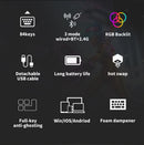 Royal Kludge RK84 Tri-Mode RGB 84 Keys Hot Swappable Mechanical Keyboard White