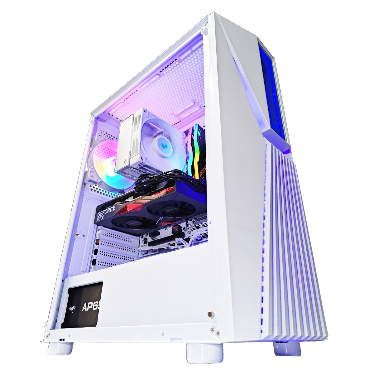 Alpha Vesta White Desktop Gaming PC | AMD Ryzen 5 5500 | 16GB (2x8GB) RAM | 500GB SSD | RTX 4060 | Windows 11 Pro