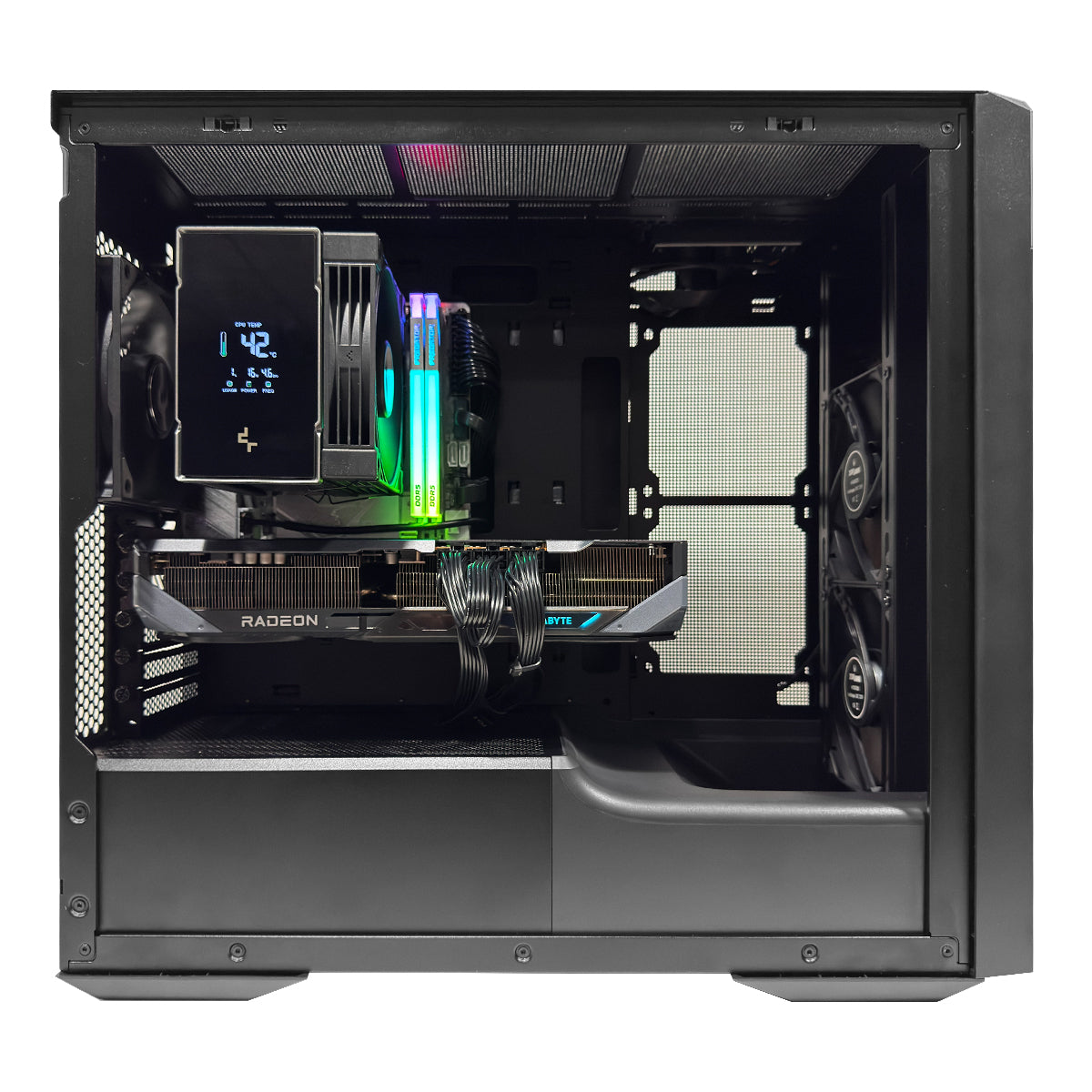Ultra Alloy MATX Black/Gold Desktop Gaming PC