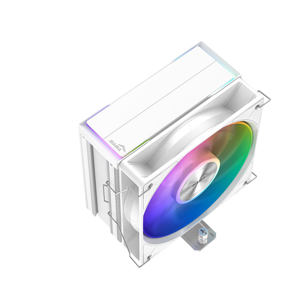 Sama A40L Single Tower ARGB CPU Air Cooler (White) (A40-WHWAYXOX-G)