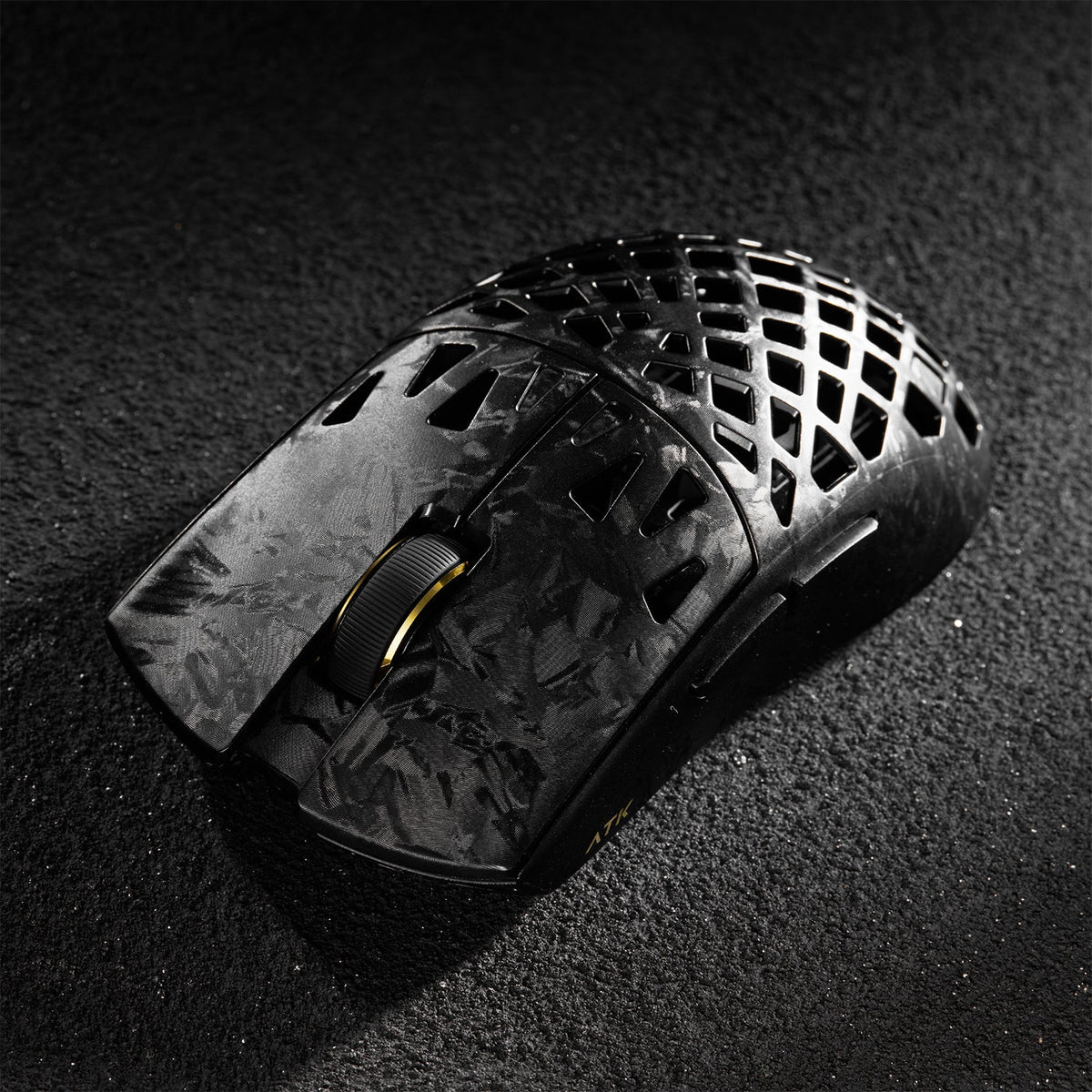 ATK Blazing Sky Ghost Ultimate Series Carbon Fiber Skeleton Gaming Mouse (Black)