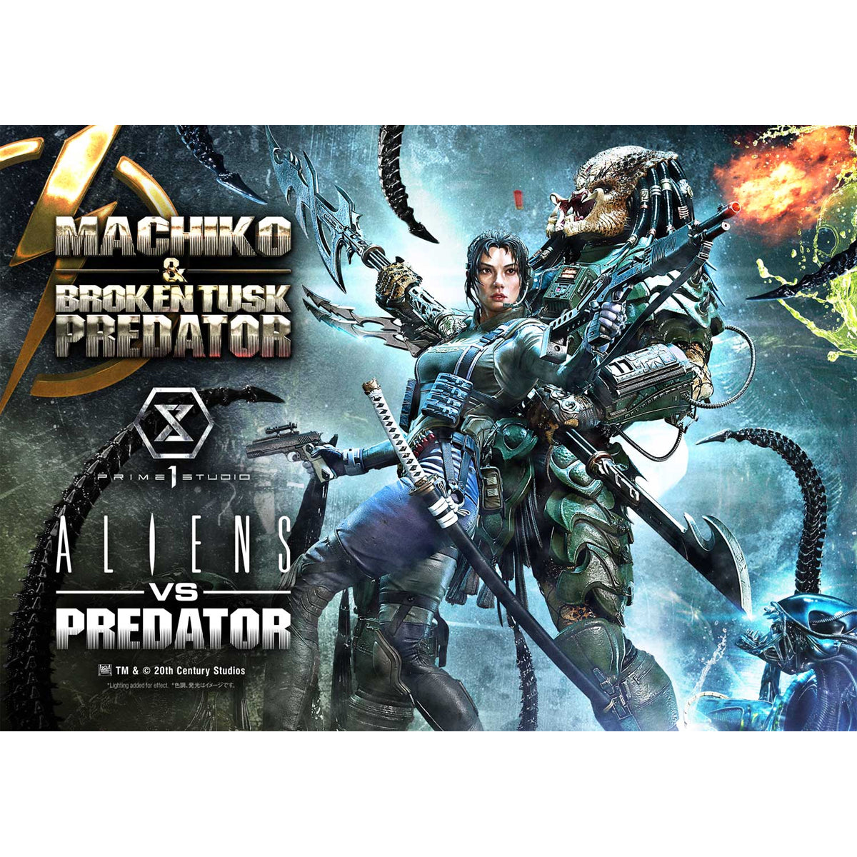 Ultimate Premium Masterline Aliens vs. Predator Machiko & Broken Tusk