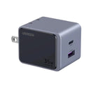 Ugreen Nexode S 2-Port USB-A + USB-C 35W GaN Fast Charger (Gray) (X507/45222)