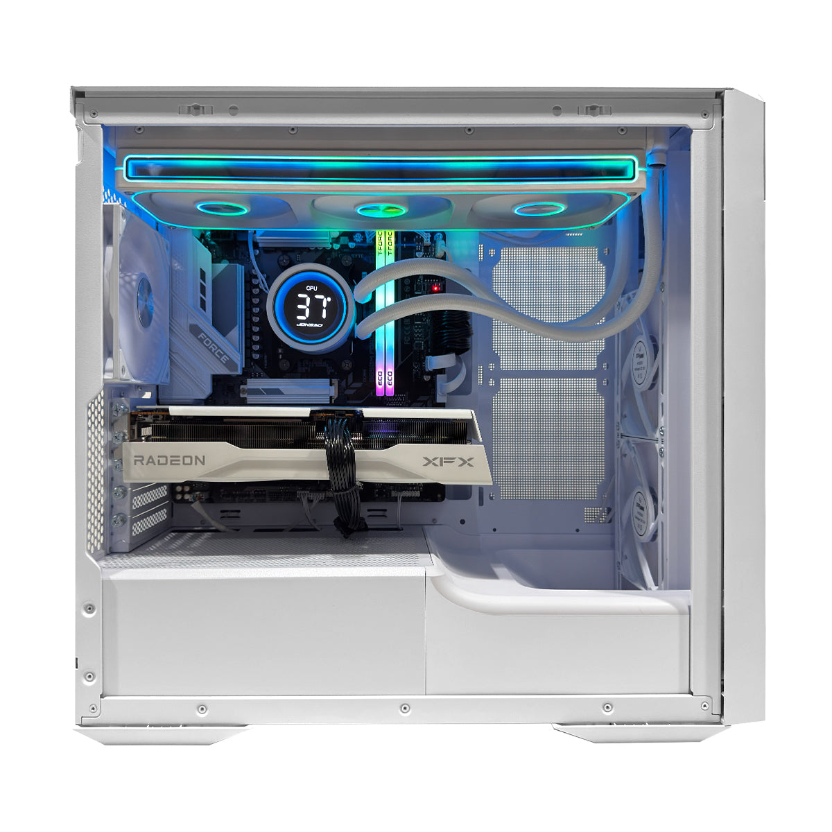 Sophos Alloy Silver White Desktop Gaming PC