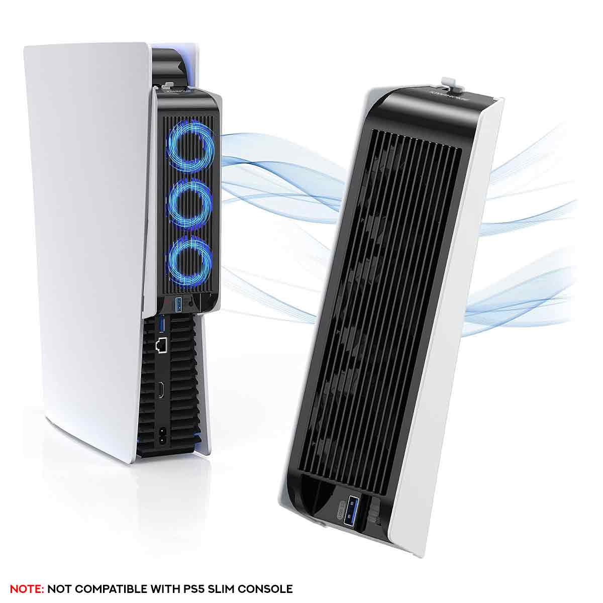 Kiwihome Cooling Fan For PS5 With LED Light (White) (MT-PX07-WT)