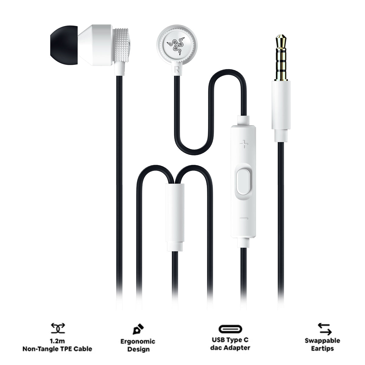 Razer Hammerhead V3 Universal Wired Earbuds for Gaming
