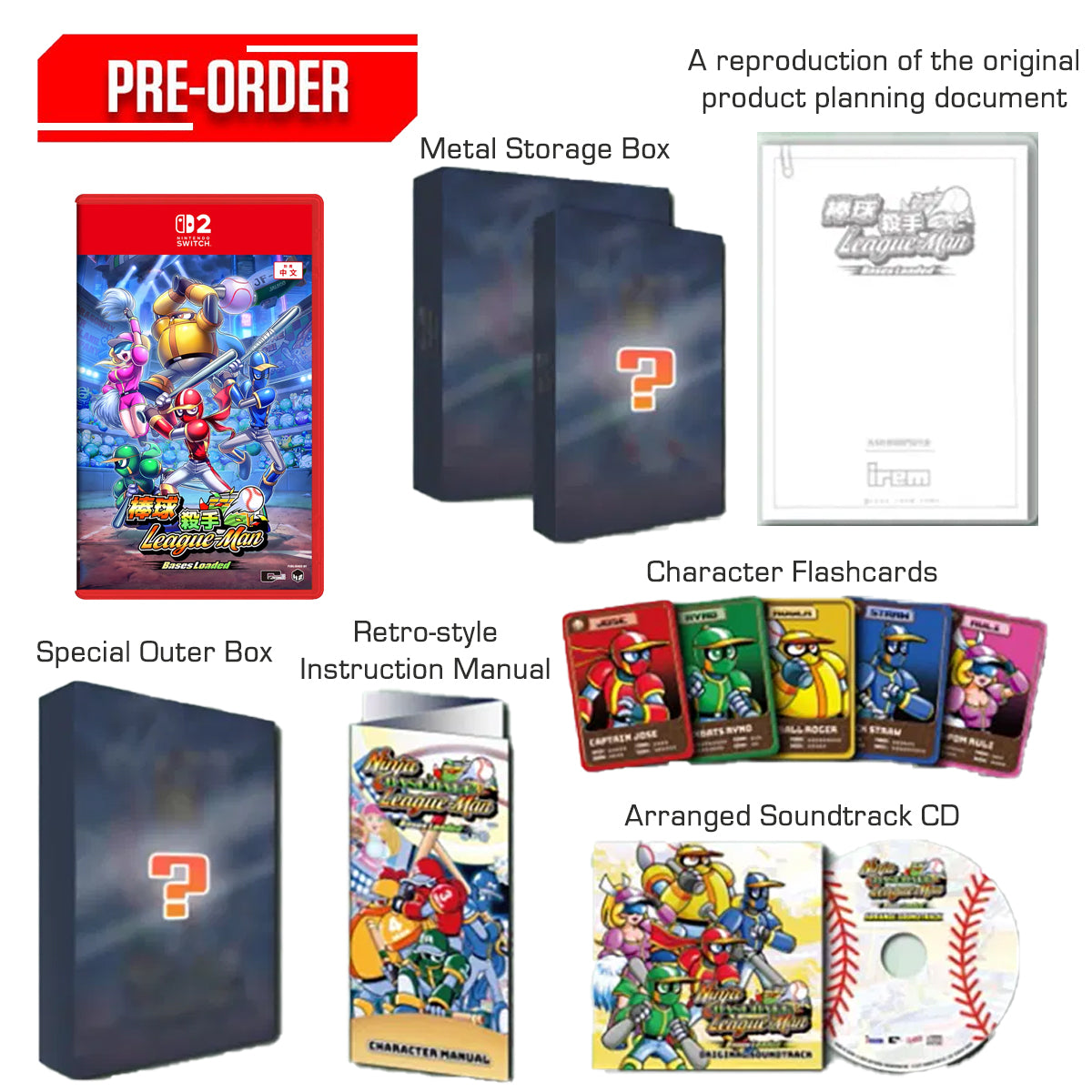 Nintendo Switch 2 Ninja Baseball League Man - Bases Loaded Limited Edition