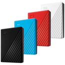 WD My Passport External Hard Drive USB 3.2 Gen1 6TB + WD Soft Pouch (Black, Blue, Red, White)