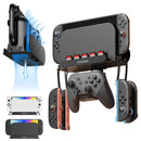 Transnovo Wall Mount with 5 Game Card Storage Slots & 4 Joy-Pad Bracket & Controller Holder