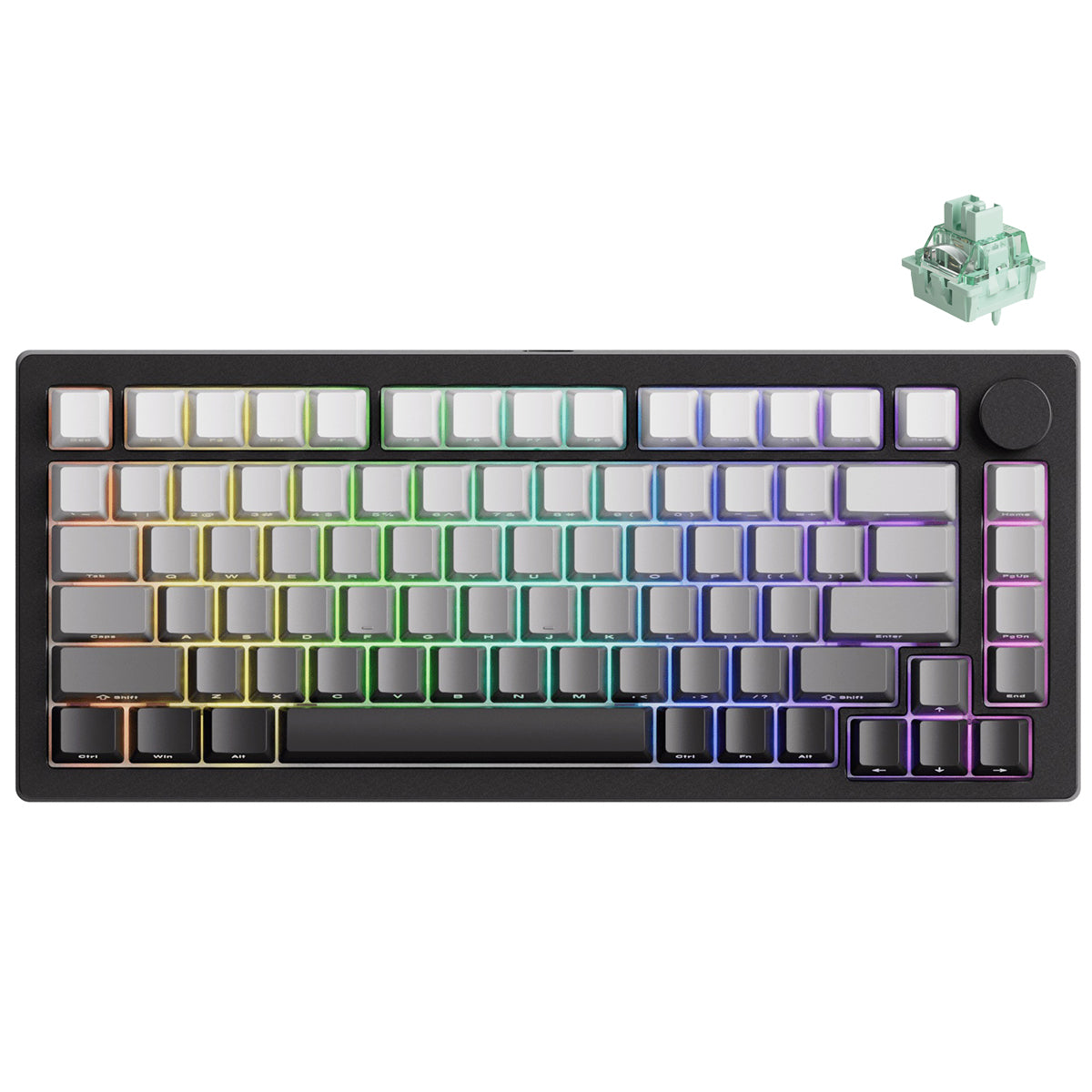 MonsGeek M1 V5 HE-SP Aluminum Case Multi-Mode RGB Hot-Swappable Mechanical Keyboard (Dark Night)