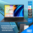 Asus Vivobook 16 X1605VA-MB827WS Laptop (Indie Black) | 16" WUXGA (1920X1200) | i5-1335U | 16GB RAM | 512GB SSD | Iris Xe Graphics | Windows 11 Home | MS Office Home & Student 2021 | AP4600 Casual Backpack