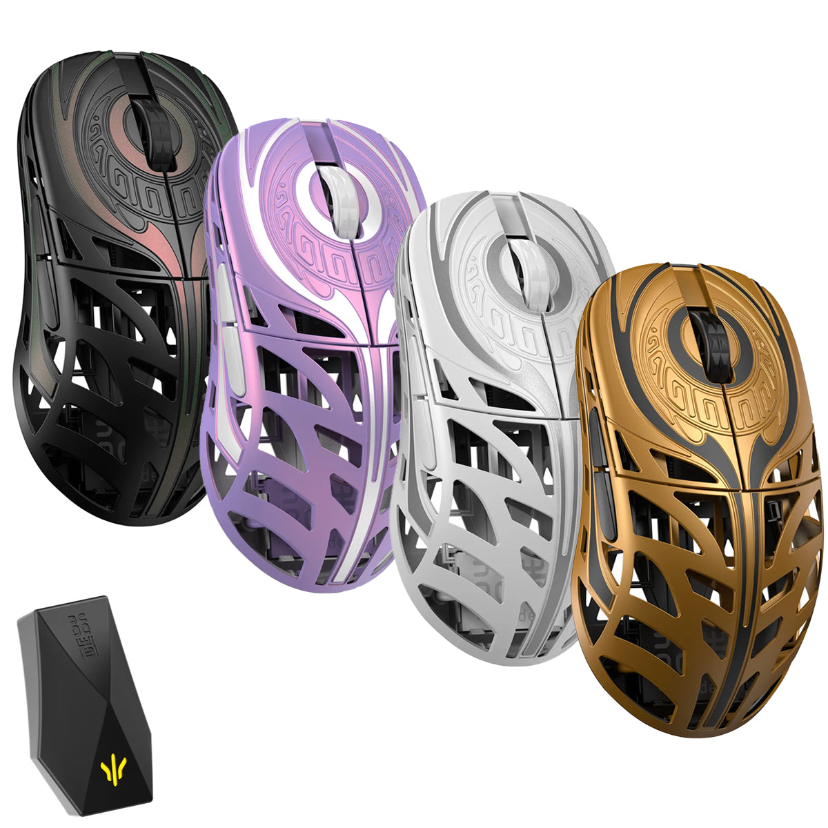 WLMouse Strider Magnesium Gaming Mouse (Black, Purple, White, Gold)