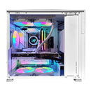 Ultra D41 Mesh White Desktop Gaming PC with Secondary Display Screen | AMD Ryzen 7 7800X3D | 64 GB RAM | 2TB SSD | RTX 5070 Ti | Windows 11 Pro