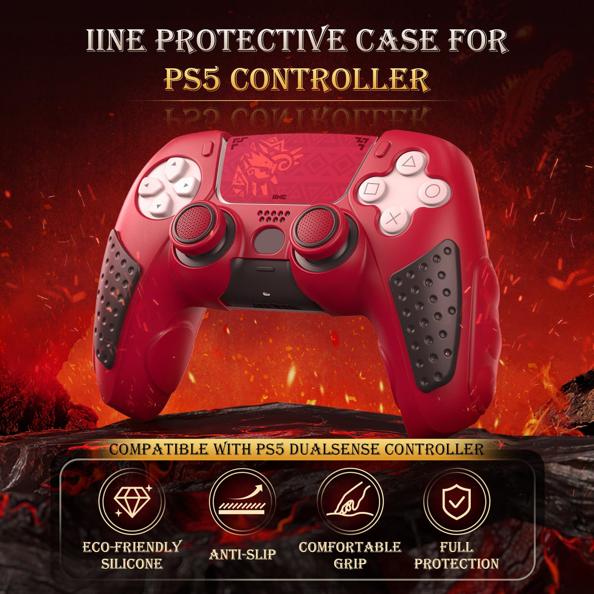 IINE Silicone Protective Cover for PS5 Controller (L1117)