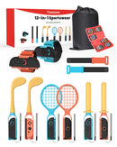 Transnovo 12-in-1 Sportswear Accessories Bundle for Nintendo Switch 2 Joy-Pad (Blue/Orange) (NS2-GA01)